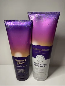 Bath & Body Works Sunset Glow Body Cream & Body Wash Set - Picture 1 of 4