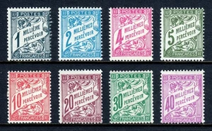 FRANCIA (OFICINAS EN ALEJANDRÍA) — SCOTT J6-J13 — JUEGO DE CUOTAS 1922 — MH — SCV $22 - Imagen 1 de 2