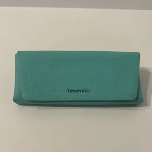 Tiffany & Co. Sonnen oder Brille Softcase blau Leder Magnetverschluss sauber! - Bild 1 von 7