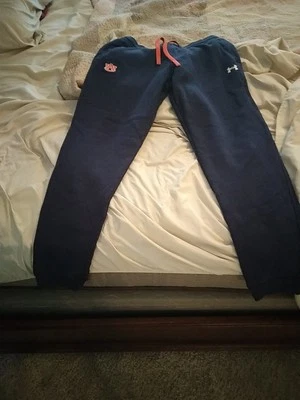 Under Armour Auburn Tigers 2021 Team Issued Warmup Sweatpants Navy Large - Image 1 of 4