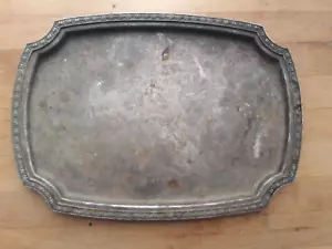 Vintage R.Wallace 0352-7 Silver soldiered Platter approx. 12"by 8.75" 2 LB - Picture 1 of 16