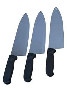 10'' Chef Knife Restaurant commercial kitchen pack of 3 knives X50CRMOV15 - Picture 1 of 4