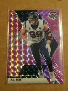2020 Panini Mosaic J.J. Watt Pink Mosaic Prizm Houston Texans brand new pull! - Picture 1 of 6
