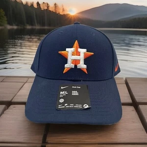 NEW Nike Club Cap Houston Astros Hat Strap Back Cap Navy Blue Unisex Size M/L - Picture 1 of 6