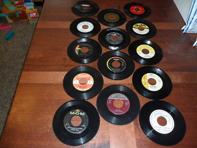 Lot of 14 Vintage 45 rpm Records Twitty Everly Jimmy Clanton Little Richard Foto 1 de 4