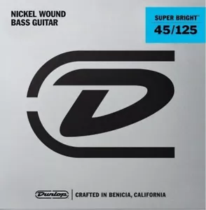Dunlop Super Bright Nickel 5-string Bass strings 45-125, DBSBN45125 - Picture 1 of 2