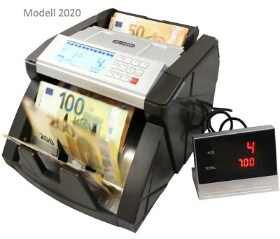 O&W SECURITY Geldzählmaschine Geldscheinzähler Wertzähler Banknotenzähler Geldzähler EURO