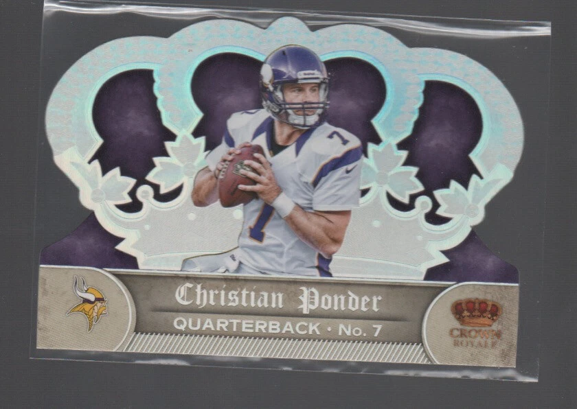 CHRISTIAN PONDER 2012 PANINI CROWN ROYALE SILVER  HOLO FOIL CARD #91  /149 - Image 1 of 1