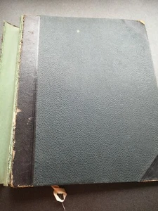 Antique scrapbook from 1887 packed with Christmas greetings cards, scraps - Picture 1 of 8