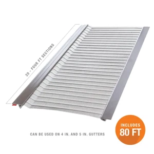 GUTTER GUARD STAINLESS STEEL Micro-Mesh (20-Pack) Protection 4 Ft. L X 5 In. W - Picture 1 of 12