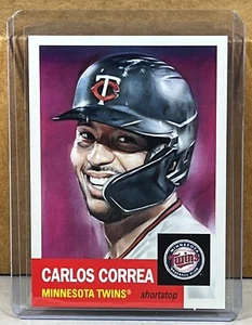 2022 TOPPS LIVING SET #534 CARLOS CORREA MINNESOTA TWINS Print Run 1766 - Picture 1 of 2