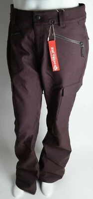 PANTALONES ELÁSTICOS VOLCOM GRACE 2021 NUEVOS CON ETIQUETAS $190 S negros rojos ajuste estándar 2 capas Foto 1 de 4