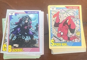 Marvel Universe 1991 - Série 2 : Jeu de base complet de 162 cartes Neuf + - Photo 1/2