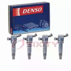 4 pc Denso Direct Ignition Coils for 2010-2014 Hyundai Genesis Coupe 2.0L L4 ad - Picture 1 of 5