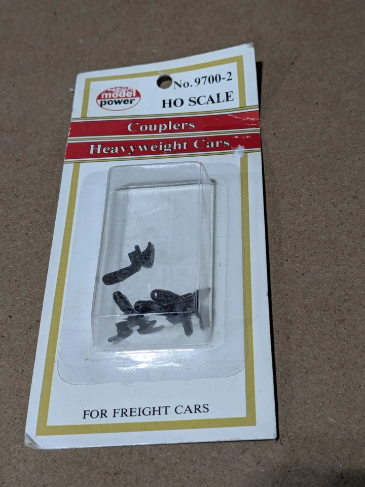 Model Power - HO Scale - Couplers - Heavyweight Cars - #9700-2 - NOS - Image 1 of 4