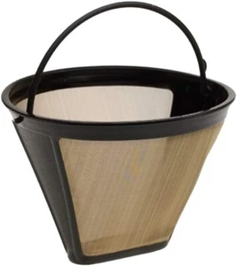 Delibru Gold Tone #2 Cone Style Reusable Coffee Filter for Cusinart Coffee - Picture 1 of 8