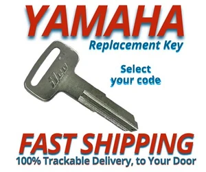 Yamaha Scooter ATV Motorcycle Keys Replacement Key Cut to Code E69510- E78897  - Picture 1 of 3