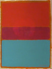 Toile abstraite vintage signée Mark Rothko, art moderne 20ème siècle