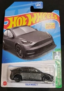 2023 Hot Wheels #37/250 HW Green Speed Tesla Model Y Gray - Picture 1 of 6