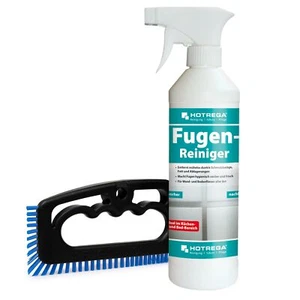 HOTREGA Fugenreiniger Fliesen Fugen Auffrischer 500ml mit Fugenbürste Fuginator - Bild 1 von 8