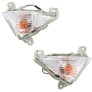 NoCut Front Turn Signal For Kawasaki Ninja Euro Light ZX 6R 10R 14 Flasher Clear - Picture 1 of 4