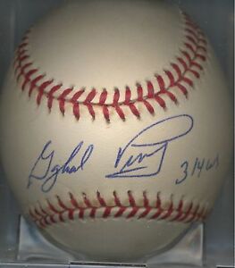 Gaylord Perry 314 Wins New York Yankees Autographed Signed OAL Baseball COA