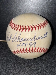 Red Schoendienst handsigniert signed ONL Baseball beschriftet HOF 89 BAS Beckett - Bild 1 von 6