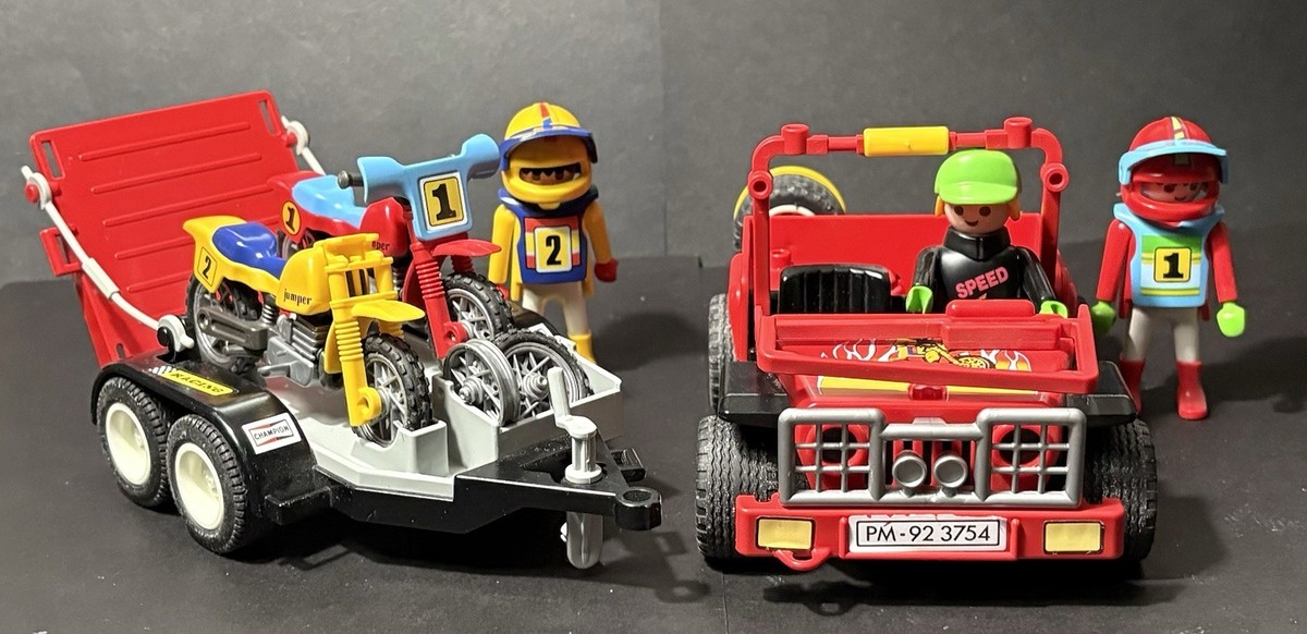プレイモービル　ピックアップトラック　サファリランドクルーザー　4輪バギーセット プレイモービル ピックアップトラック サファリランドクルーザー