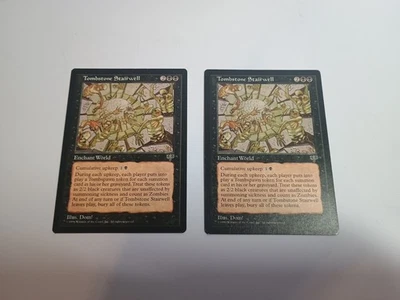 Tombstone Stairwell x 2, MTG Mirage (1996) Rare Black Enchantment NM - Image 1 of 4