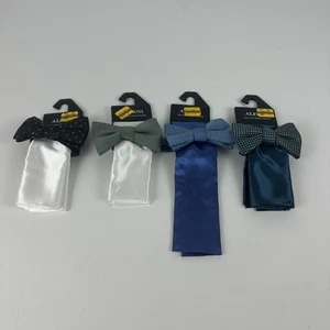 Alfani Men's Lot of 4 Premium Bow Tie & Pocket Square Set Assorted-OS - Picture 1 of 6