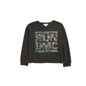 Treasure & Bond Girls Graphic "Run DMC" Sweatshirt Black Raven XLarge 14/16 $45 - Picture 1 of 3