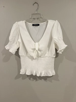 Сахар и губы белый Babydoll верхний эластичный низ женщин средний - Изображение 1 из 4