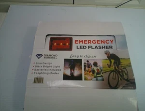 Diamond Visions Emergency Led Flasher RED/ BLACK - Picture 1 of 4