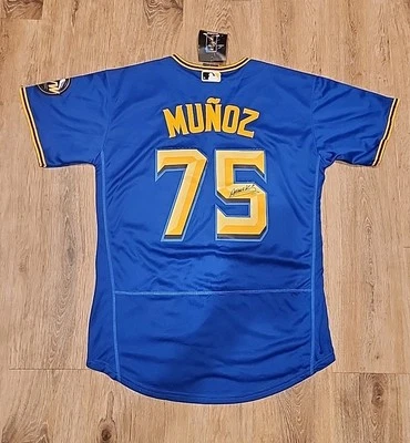 Andres Munoz Signed Seattle Mariners Jersey Autographed Auto City Connect  - Image 1 of 4
