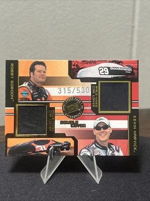 2003 Press Pass Eclipse Robby Gordon Kevin Harvick Double Cover Relics 315/530 - Image 1 of 3