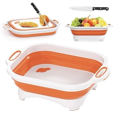 Tabla de cortar multifuncional plegable Hi Ninger con tijeras  Foto 1 de 4