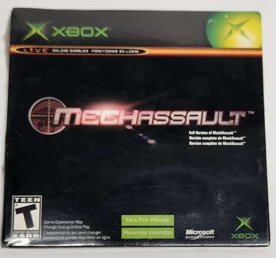 MechAssault (Microsoft Xbox, 2002) Cardboard Sleeve NEW SEALED NOT FOR RESALE - Image 1 of 2