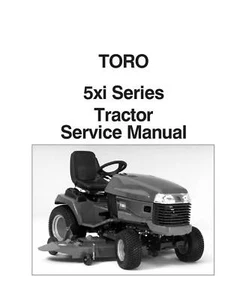 TORO 5XI SERIES TRACTOR SERVICE MANUAL - Picture 1 of 3