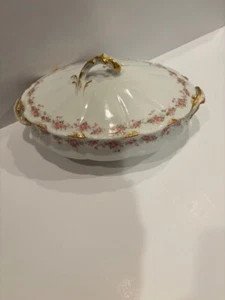 Vintage Servierplatte mit Deckel Theodore Haviland Limoges Frankreich ca. Anfang 20. - Bild 1 von 7