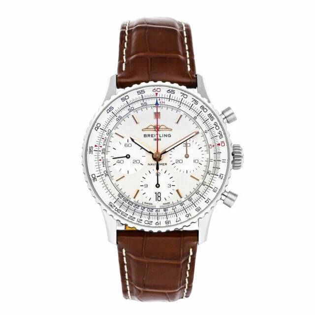 Breitling Navitimer Silver Men's Watch - AB0139211G1P1