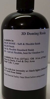 UV Curing 3D Doming Epoxy Resin, 1 Component, Rigid Finish • 54$