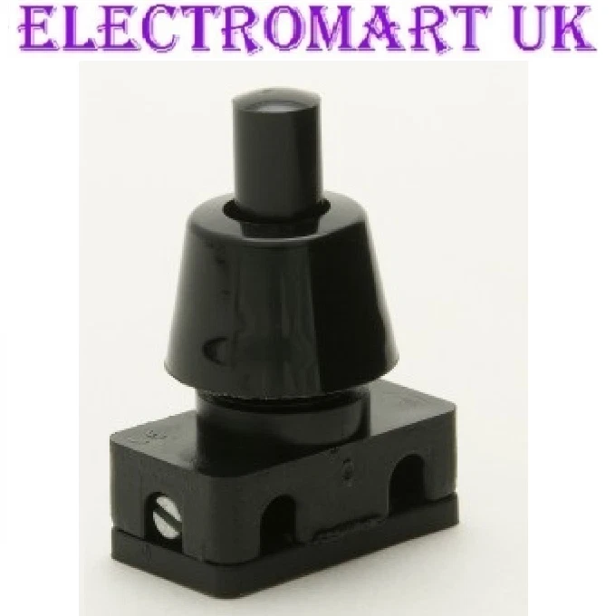 MINI MINIATURE 2A 2 AMP ON OFF MAINS 240V PUSH BUTTON PRESS SWITCH LAMP LIGHT - Image 1 of 1
