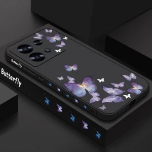 Butterfly Shockproof Case For Xiaomi Redmi Note 14 Pro 13 12 11 13T Soft Cover - Picture 1 of 18