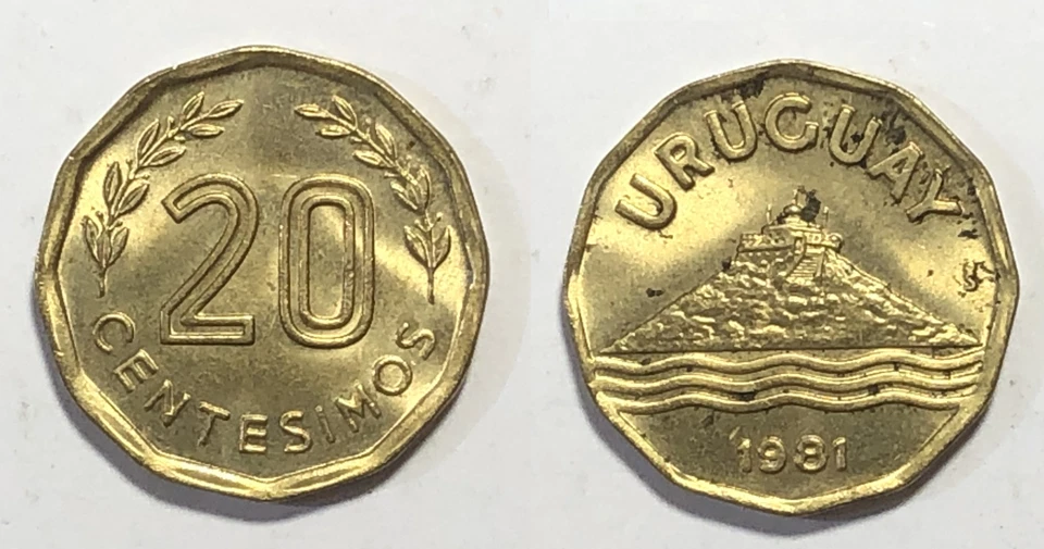 Uruguay ~ 1981 ~ 20 Centesimos ~ Coin South America - Image 1 of 1