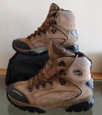 Merrell Wind River Stone Leather Hiking Winter Snow Boots Brown US 8.5 - Image 1 of 4