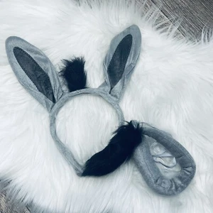 Brand New Animal Ears Headbad & Tail Halloween Fancy Dress Costume One Size - Picture 1 of 1