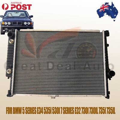 Radiator 32mm For BMW 5 Series E34 530i 535i 1987-1995 AUTO / MANUAL - image 1 of 4
