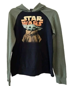 Hoodie Star Wars Mandalorian GROGU Baby Yoda HOODIE Boy's Size XL Sweatshirt - Picture 1 of 8