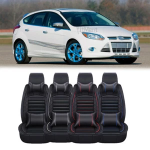 For Ford Focus 2000-2024 Car 5 Seat Covers Front & Rear Deluxe Leather Protector - Picture 1 of 36