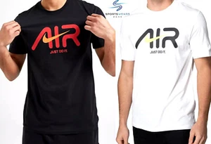 Nike Air Men's JUST DO-IT T-Shirt NSW Swoosh Crew Neck Sports Gym Cotton Tee - Picture 1 of 10